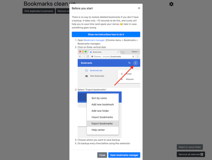 Chromeのブックマーク整理に便利な拡張機能「Bookmarks clean up」